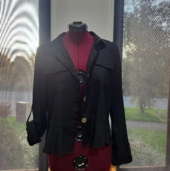 Linen shirt jacket - Picture 3 of 5